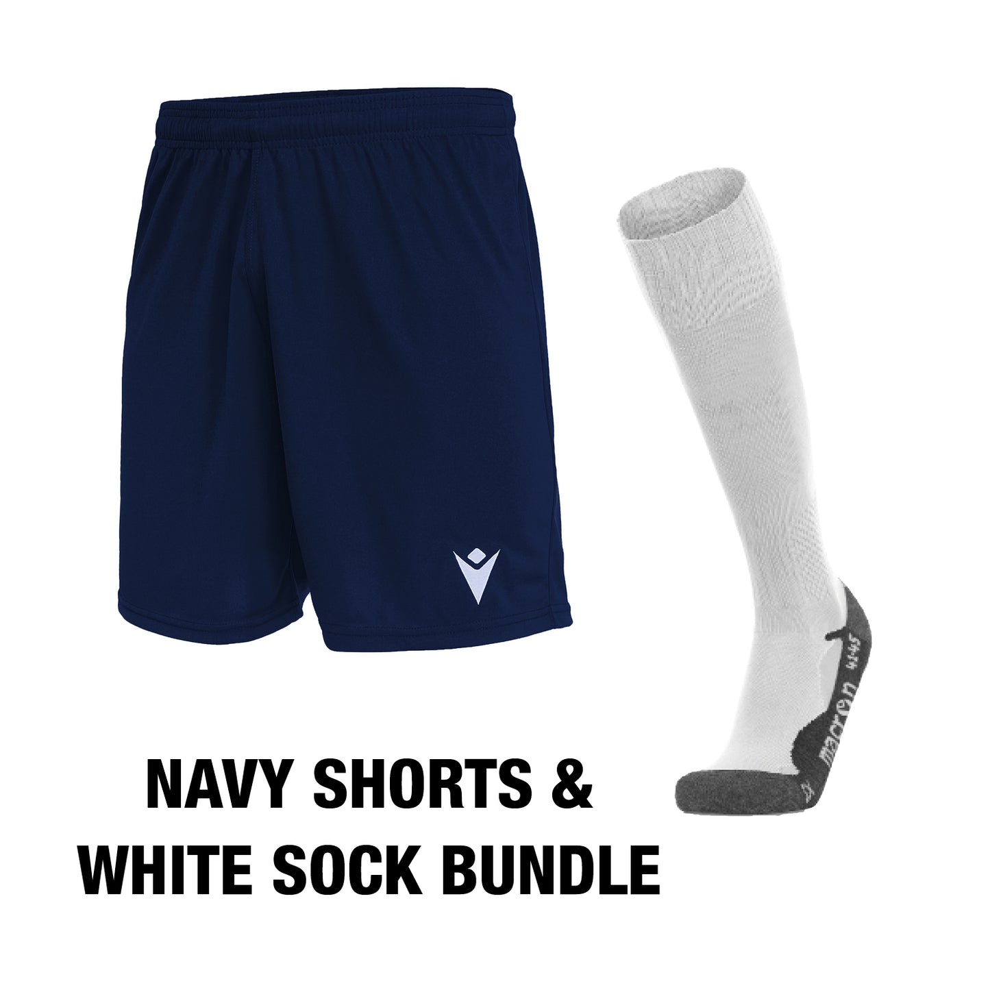 Junior/Senior Competitive Shorts & Socks Bundle - Navy/White