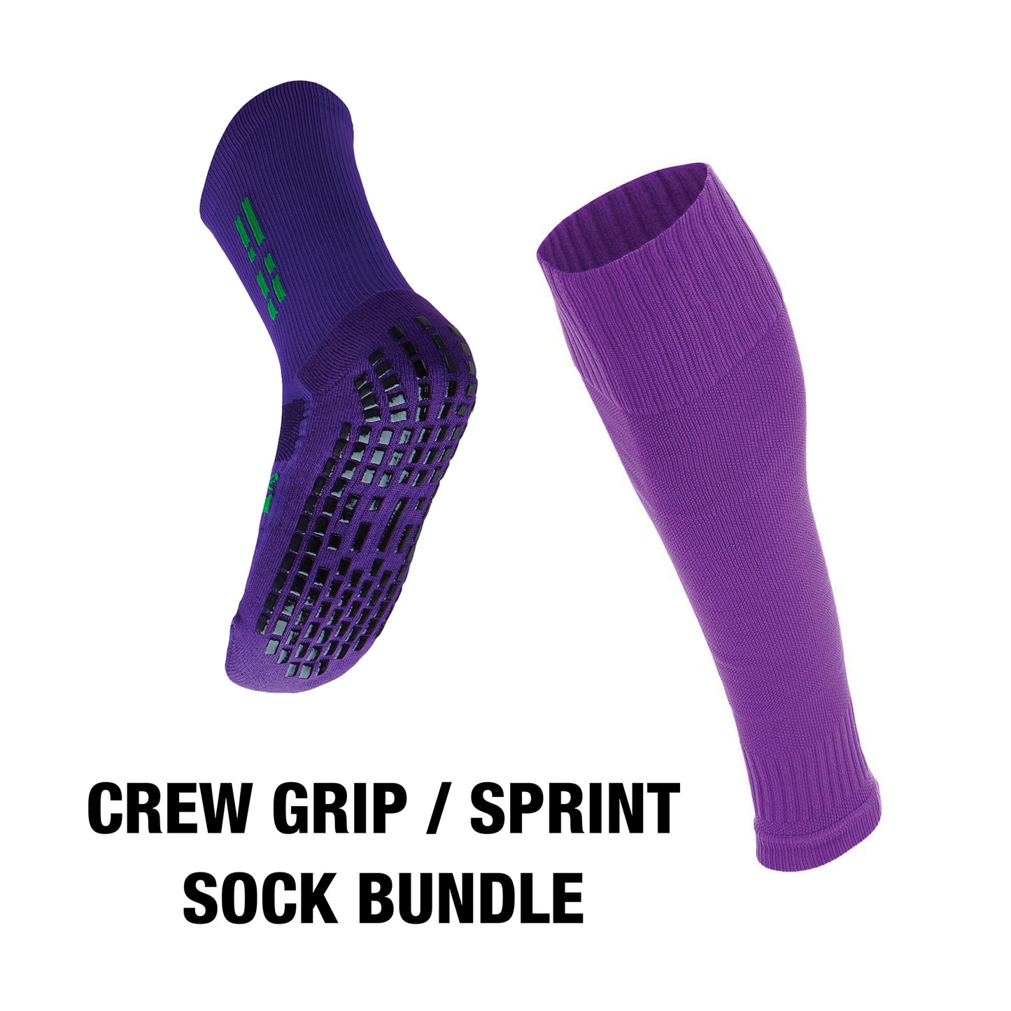 BUNDLE - Crew Grip / Footless Sprint Evo Socks