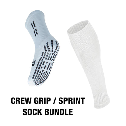 BUNDLE - Crew Grip / Footless Sprint Evo Socks