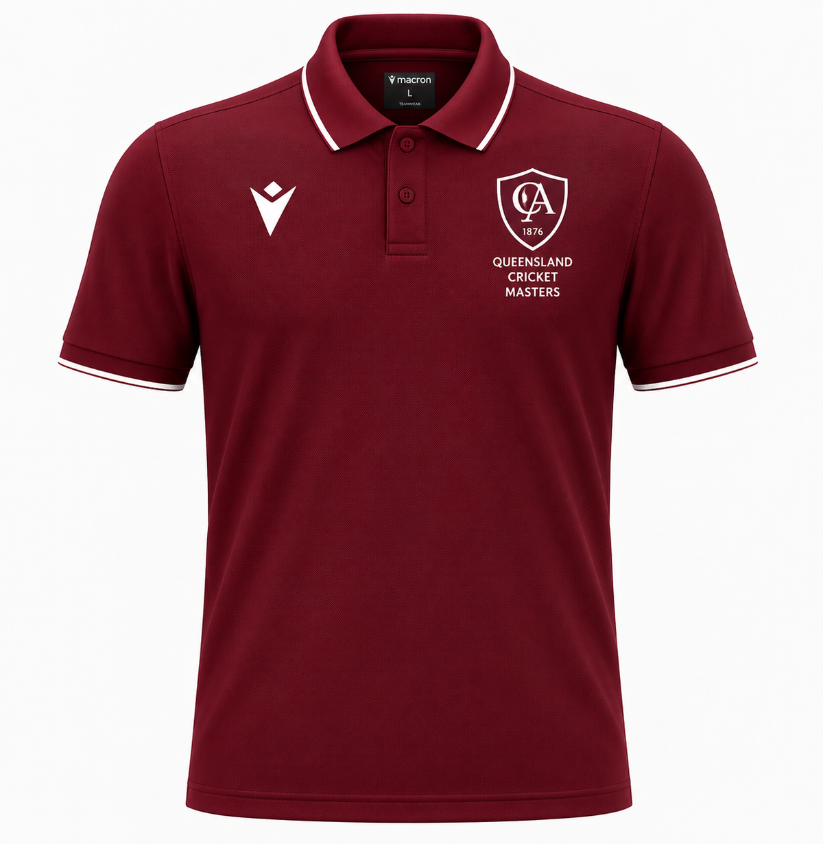 Draco Hero Polo - Cardinal with White Trim